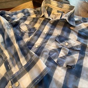 Coastal Long Sleeved Pearl Button Down